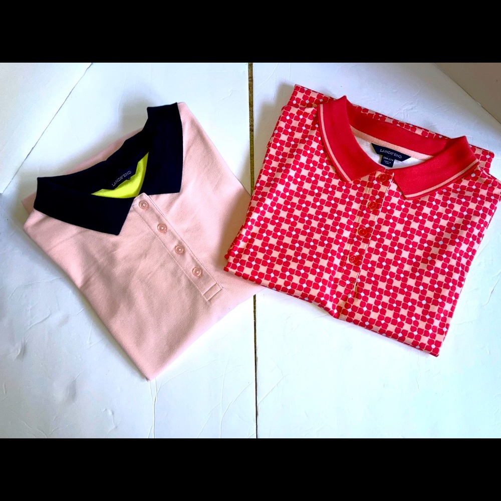 2 ~ Lands End polo shirts plus size 2x